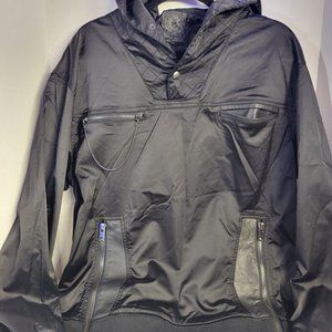 Public School New York Designer Jacket Pull Over Zippers & Leather Size XL